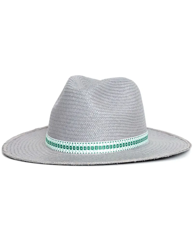 Sarah Chofakian Gewebter Season Fedora - Grau Grau