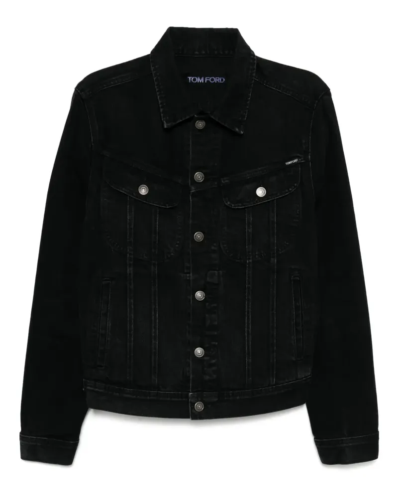Tom Ford Klassische Jeansjacke - Schwarz Schwarz