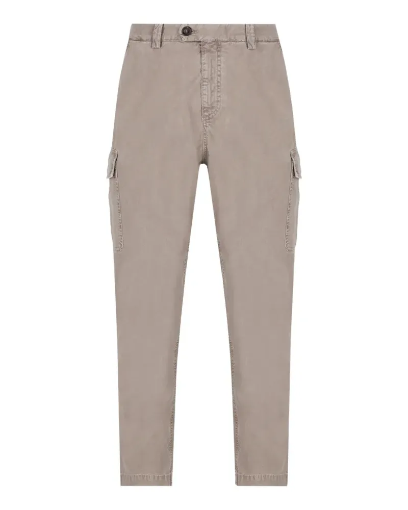 Brunello Cucinelli cotton-twill cargo pants - Grau Grau