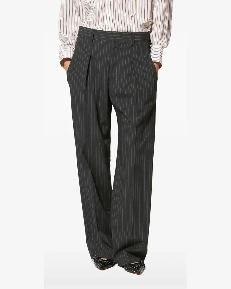 Isabel Marant Lisetta Hose mit Nadelstreifen - Grau Grau