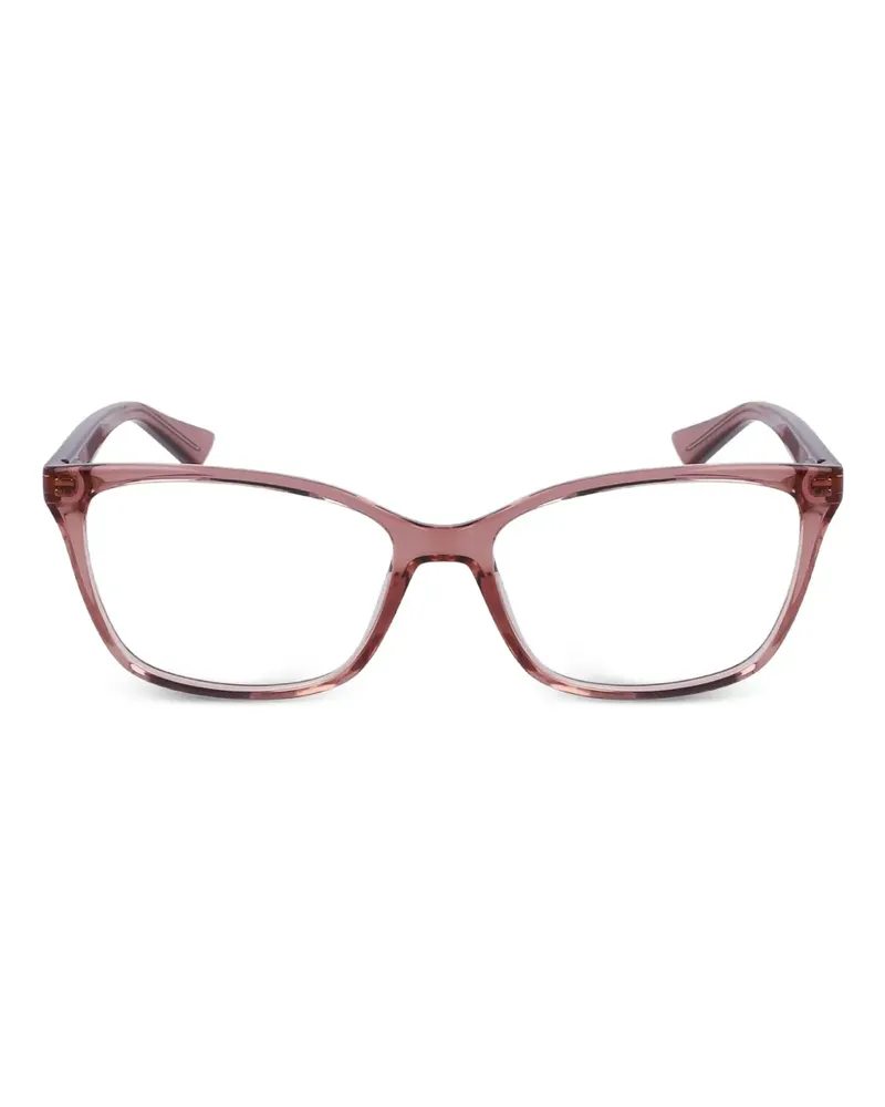 Calvin Klein Brille mit eckigem Gestell - Rosa Rosa
