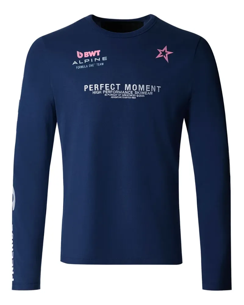 Perfect Moment Alpine Langarmshirt - Blau Blau