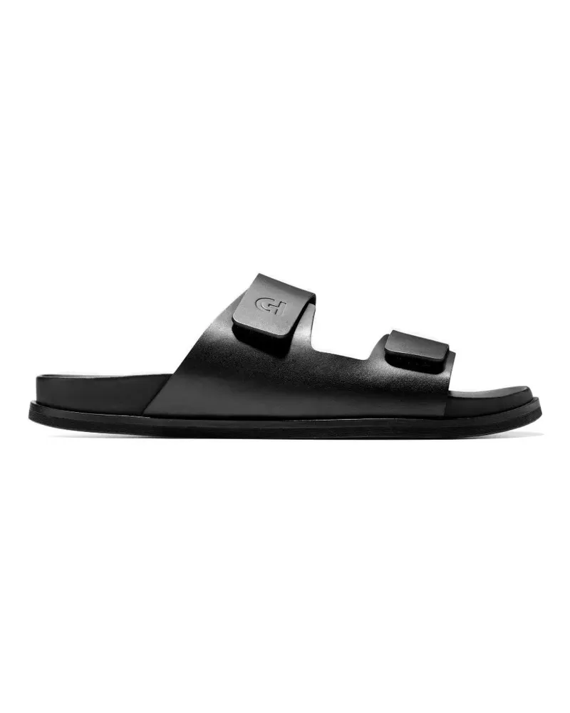 COLE HAAN logo-embossed touch-strap sandals - Schwarz Schwarz