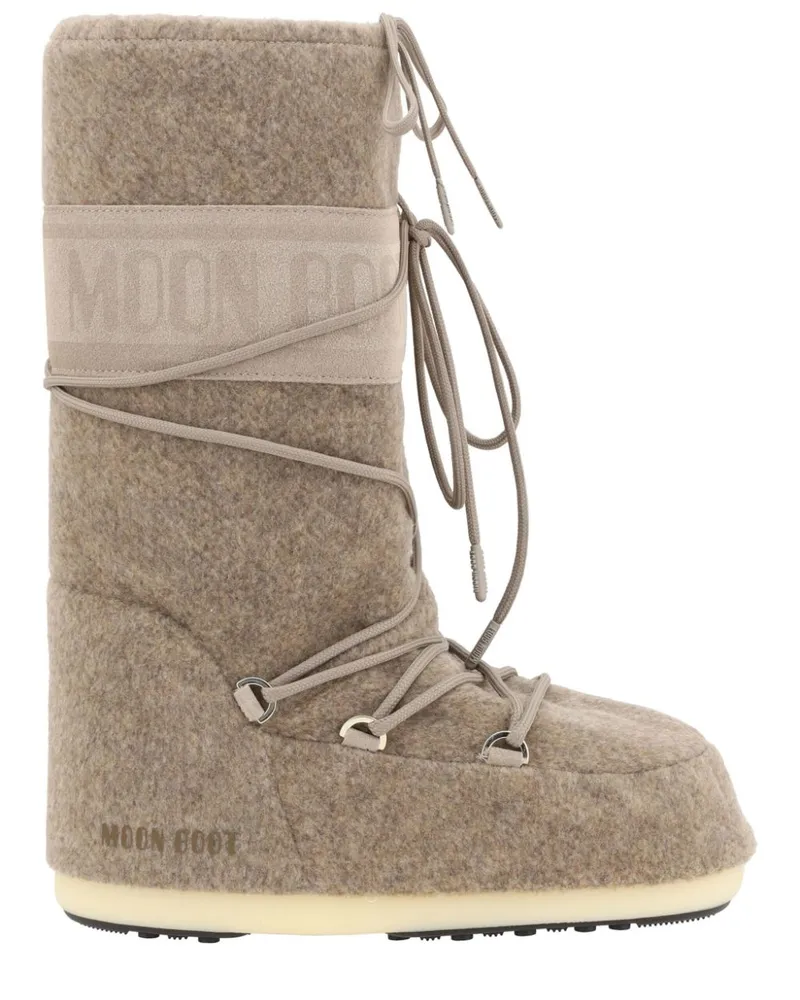 Moon Boot Icon Felt Stiefel - Nude Nude
