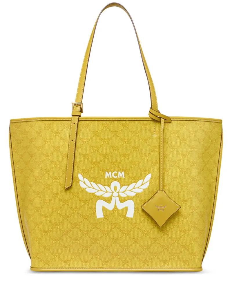 MCM Tote Bag mit Logo - Gelb Gelb