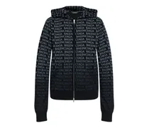 Hoodie mit Print - Schwarz
