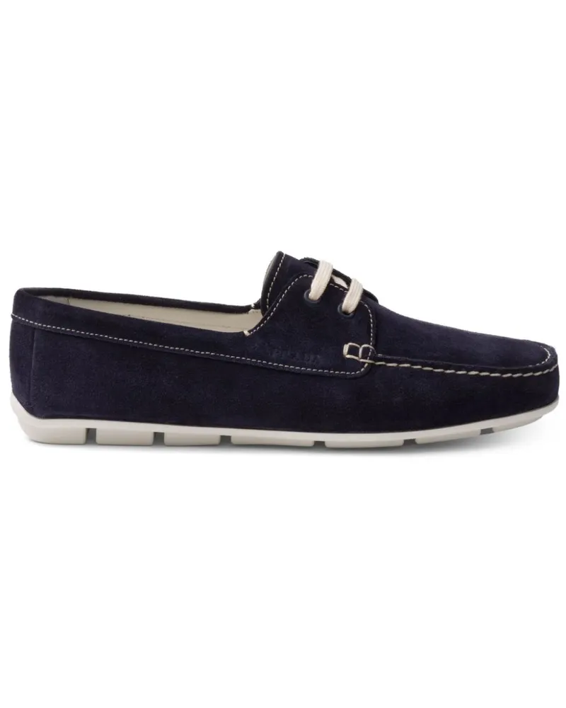 Prada Loafer aus Wildleder - Blau Blau
