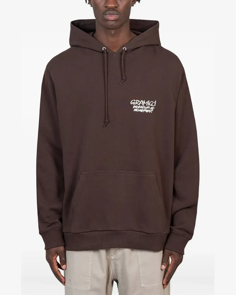 GRAMICCI Napping Climber Hoodie mit grafischem Print - Braun Braun