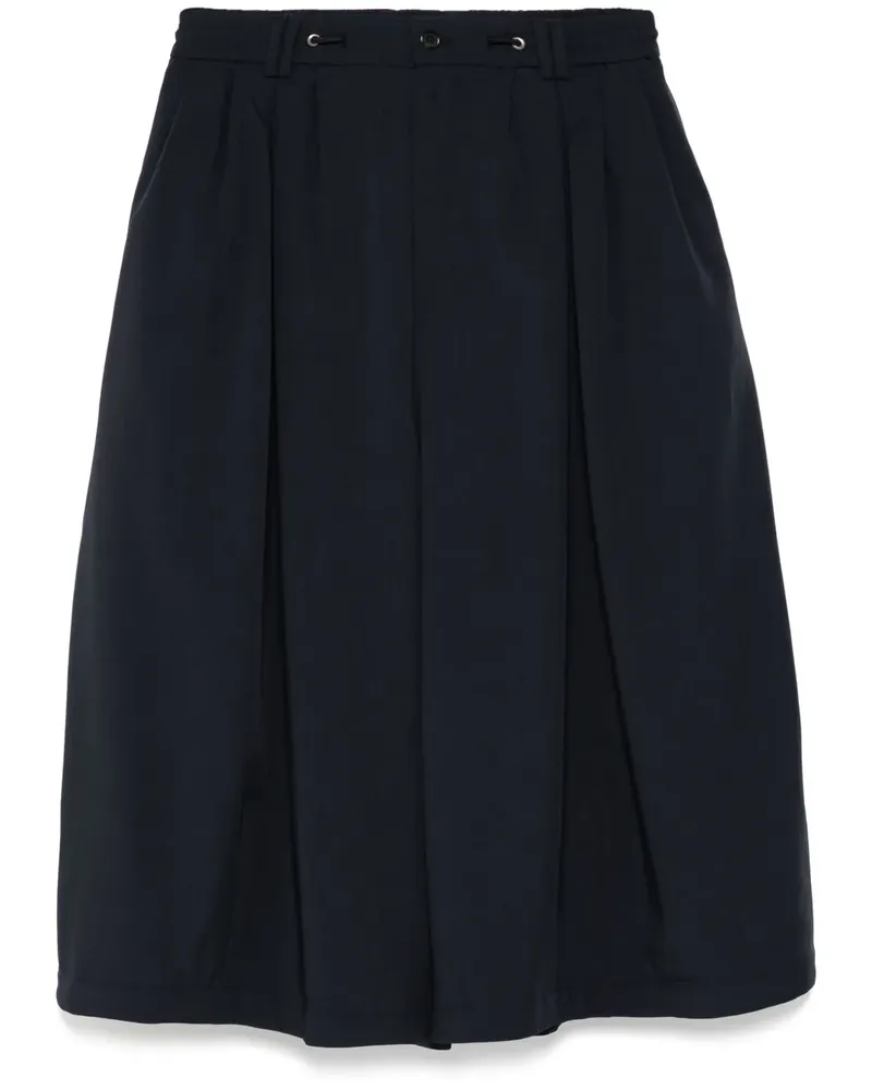 SONGZIO Wide-Leg-Hose mit Bundfalten - Schwarz Schwarz