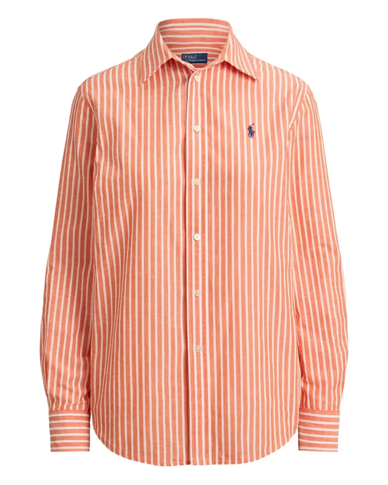 Ralph Lauren Gestreiftes Button-down-Hemd - Orange Orange