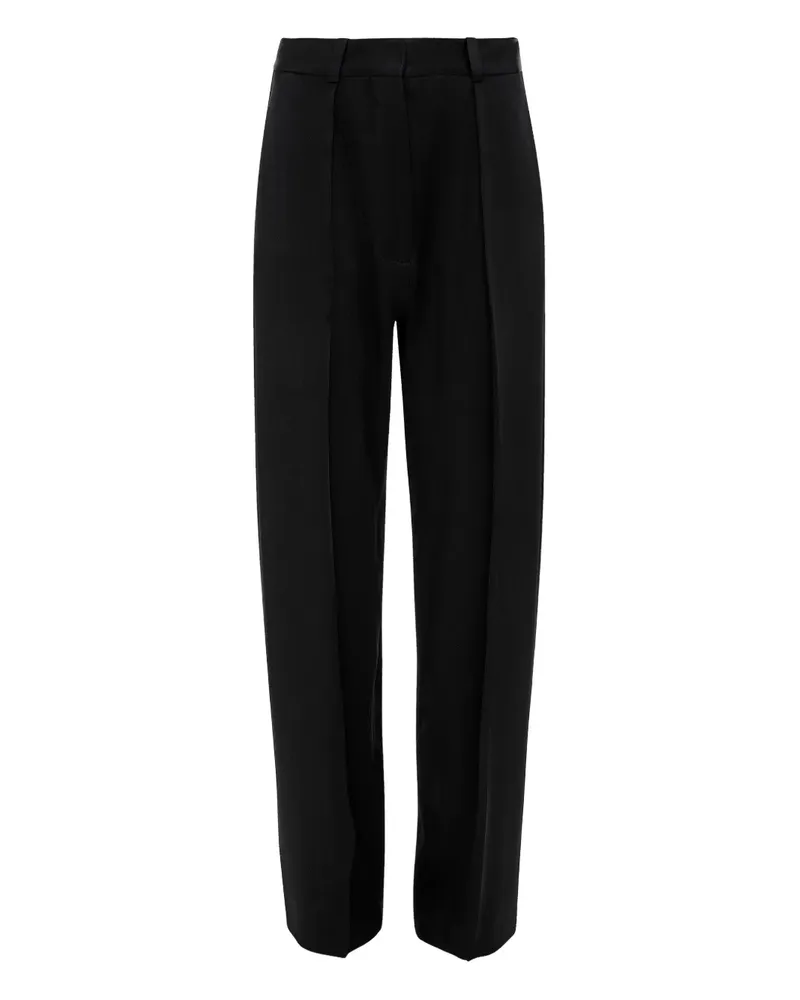 Victoria Beckham pleated wide-leg trousers - Schwarz Schwarz