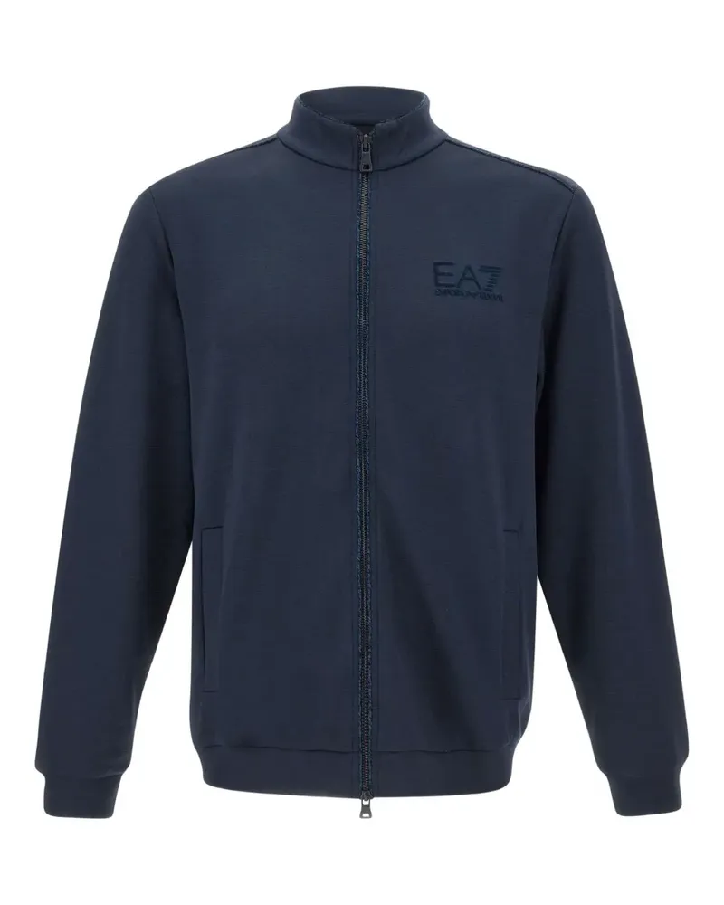 EA7 Sweatshirt mit Reißverschluss - Blau Blau