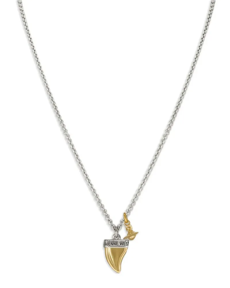 Vivienne Westwood Orb shark-tooth necklace - Gold Gold