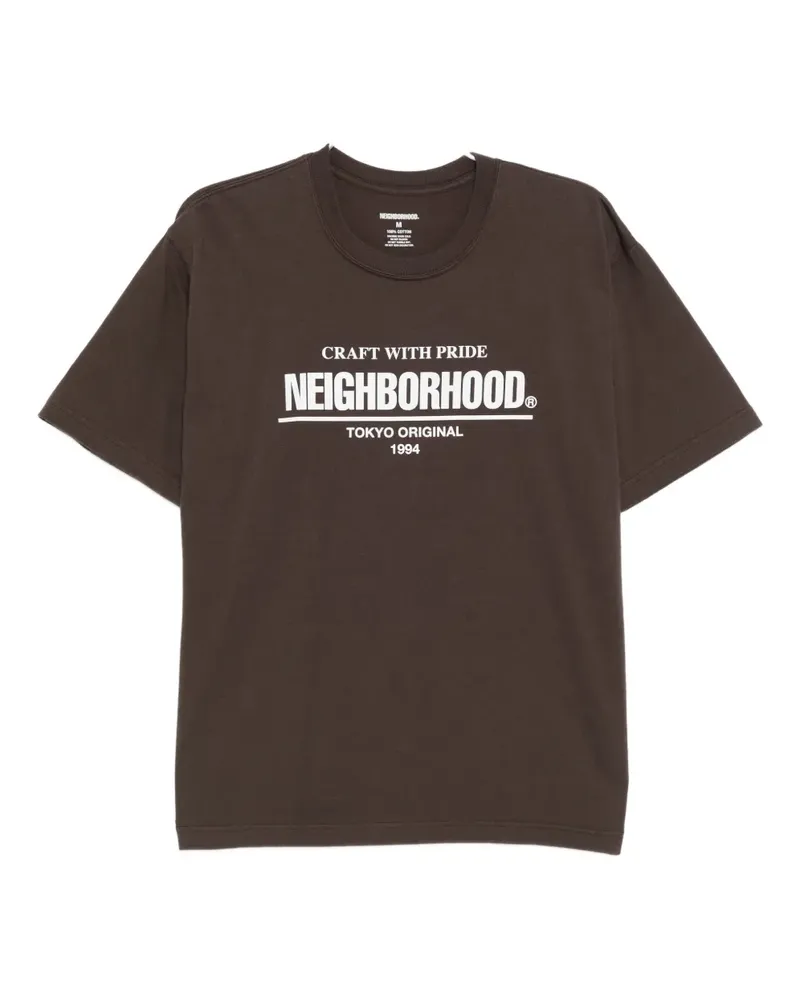Neighborhood printed T-shirt - Braun Braun