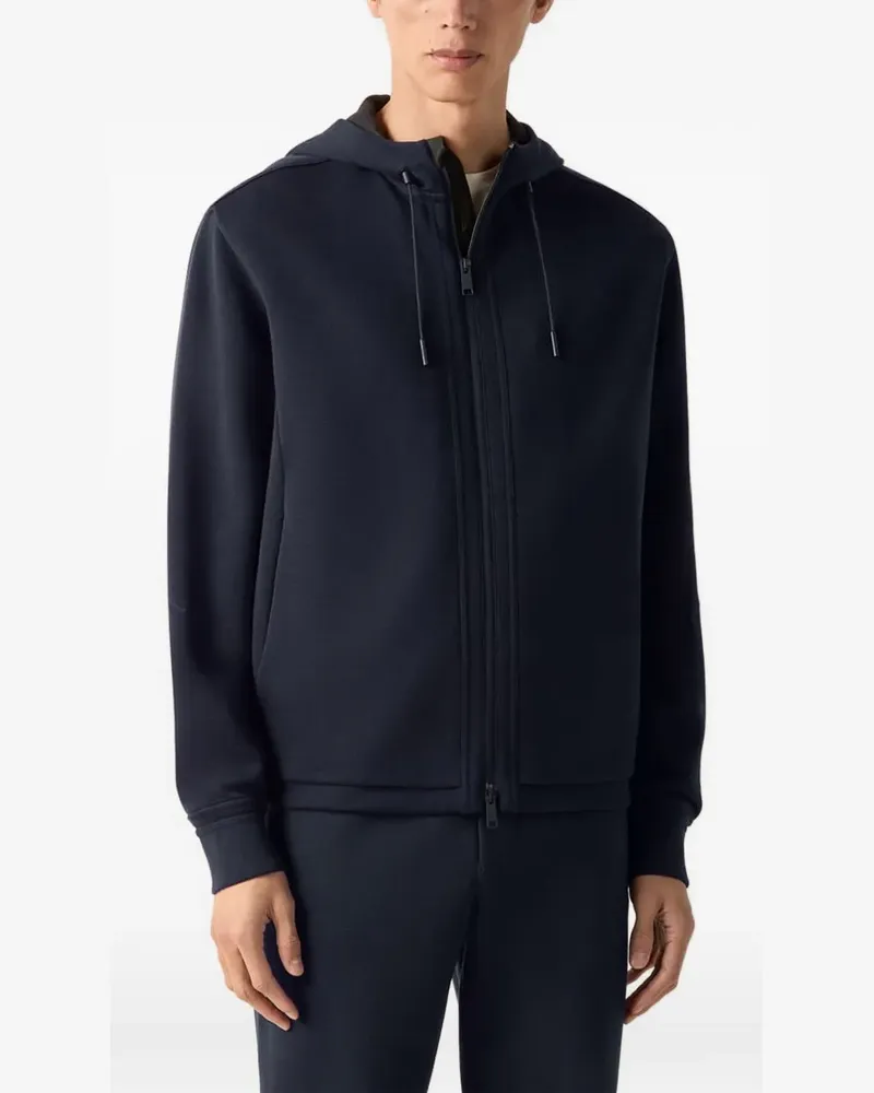 Ermenegildo Zegna Kapuzenjacke mit Kordelzug - Blau Blau