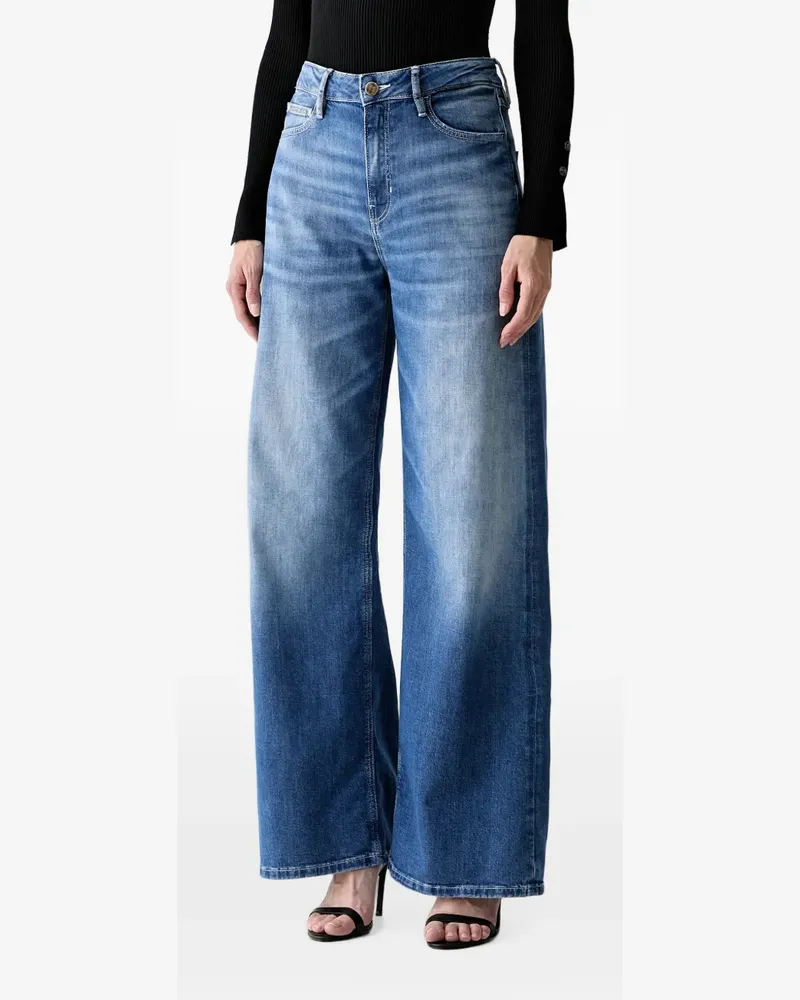 Guess Bellflower Wide-Leg-Jeans - Blau Blau
