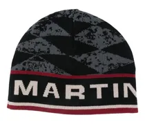 graphic-print beanie - Grau