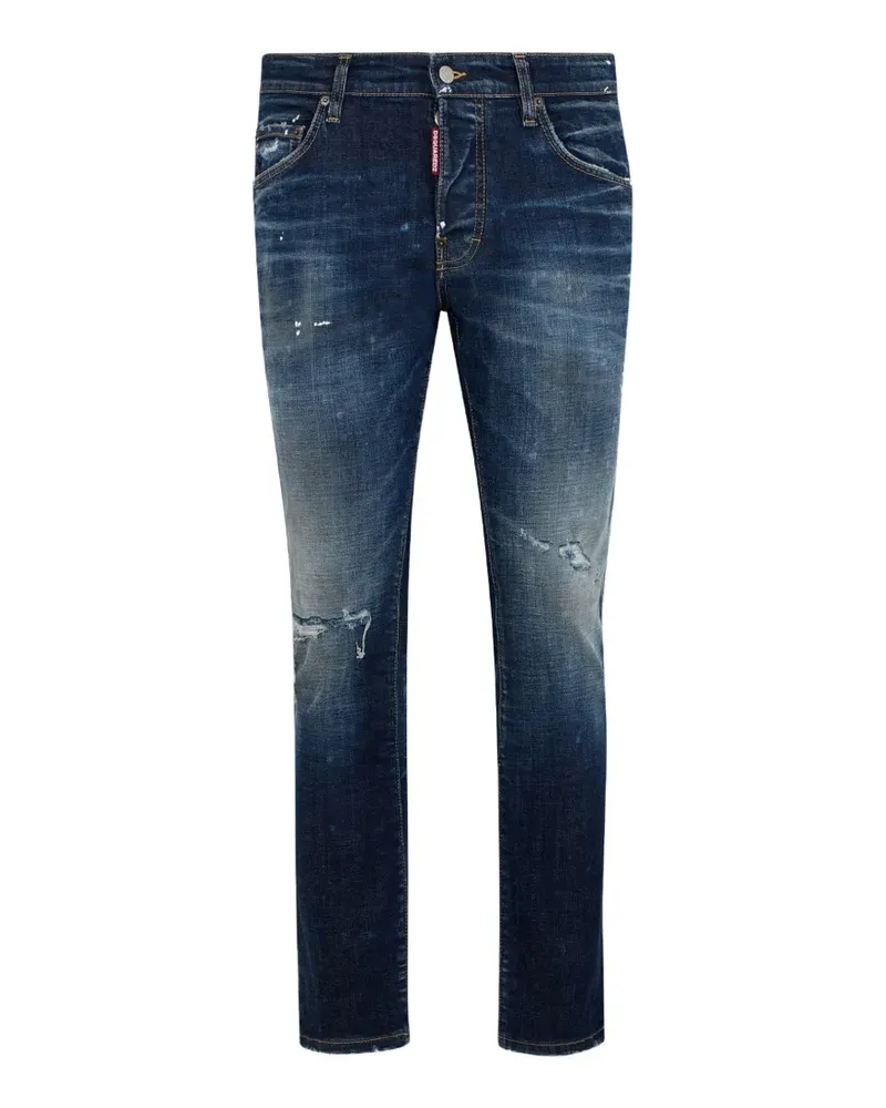 Dsquared2 Jeans in Distressed-Optik - Blau Blau