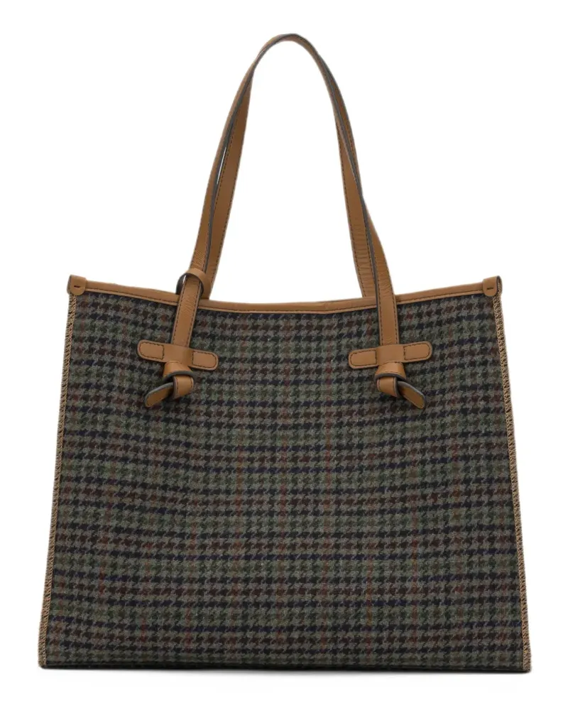Gianni Chiarini Marcella houndstooth tote bag - Grün Grün