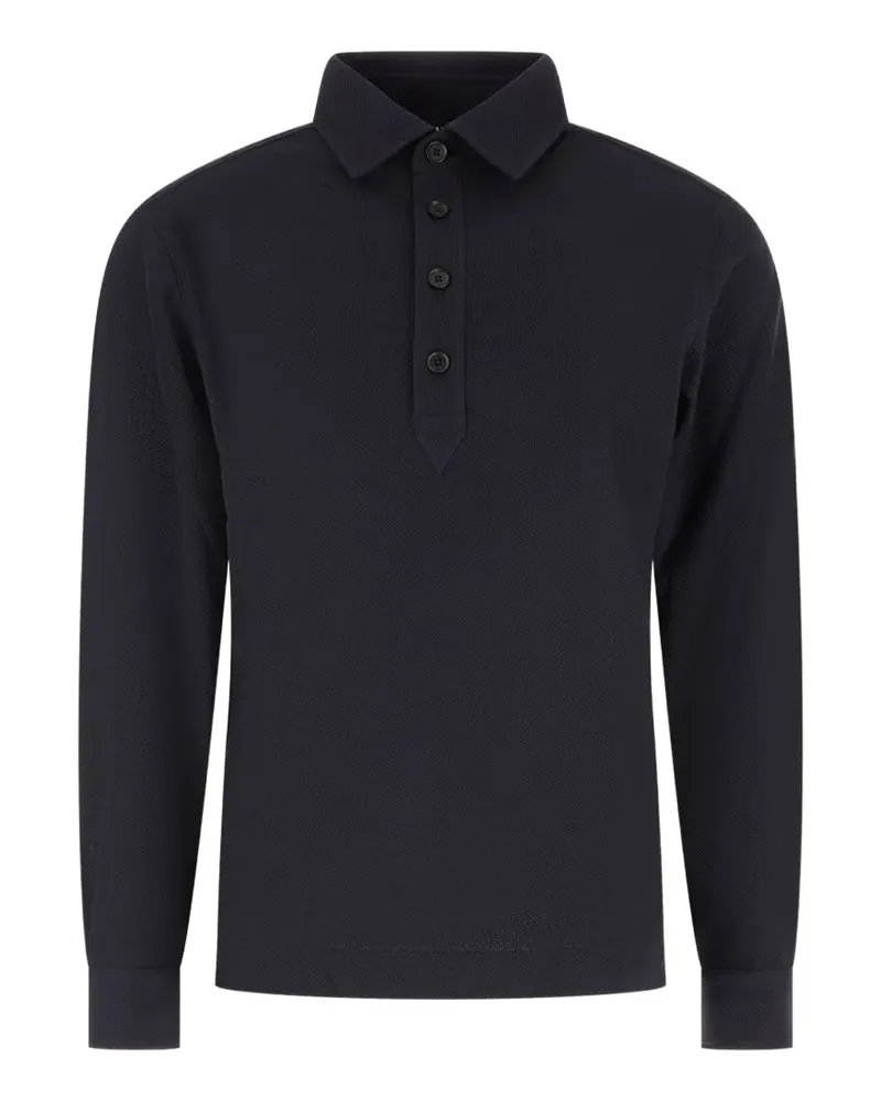 Ermenegildo Zegna Langärmeliges Poloshirt - Blau Blau