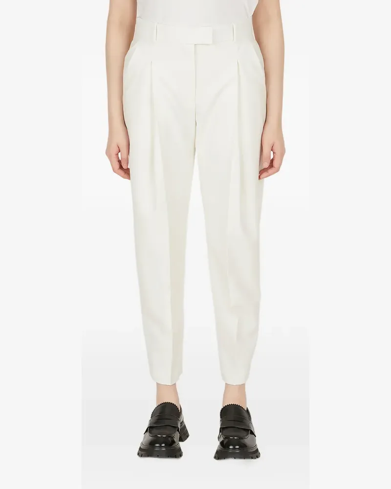 Alexander McQueen Hose mit Bundfalten - Schwarz Schwarz