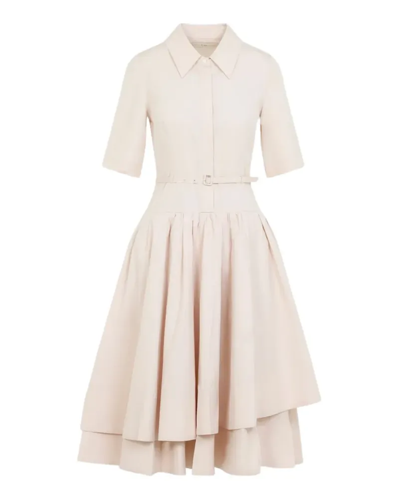 Co Minikleid im Layering-Look mit Gürtel - Rosa Rosa