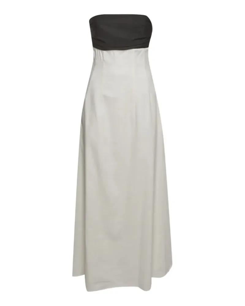 Anna Quan Marcia strapless cotton maxi dress - Weiß Weiß