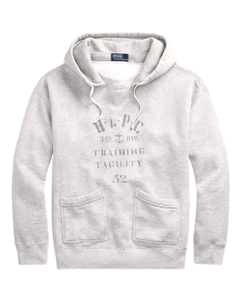 Ralph Lauren drawstring printed hoodie - Grau Grau