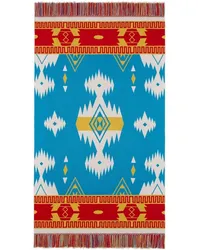 Alanui Icon Jacquard-Decke mit Fransen Blau