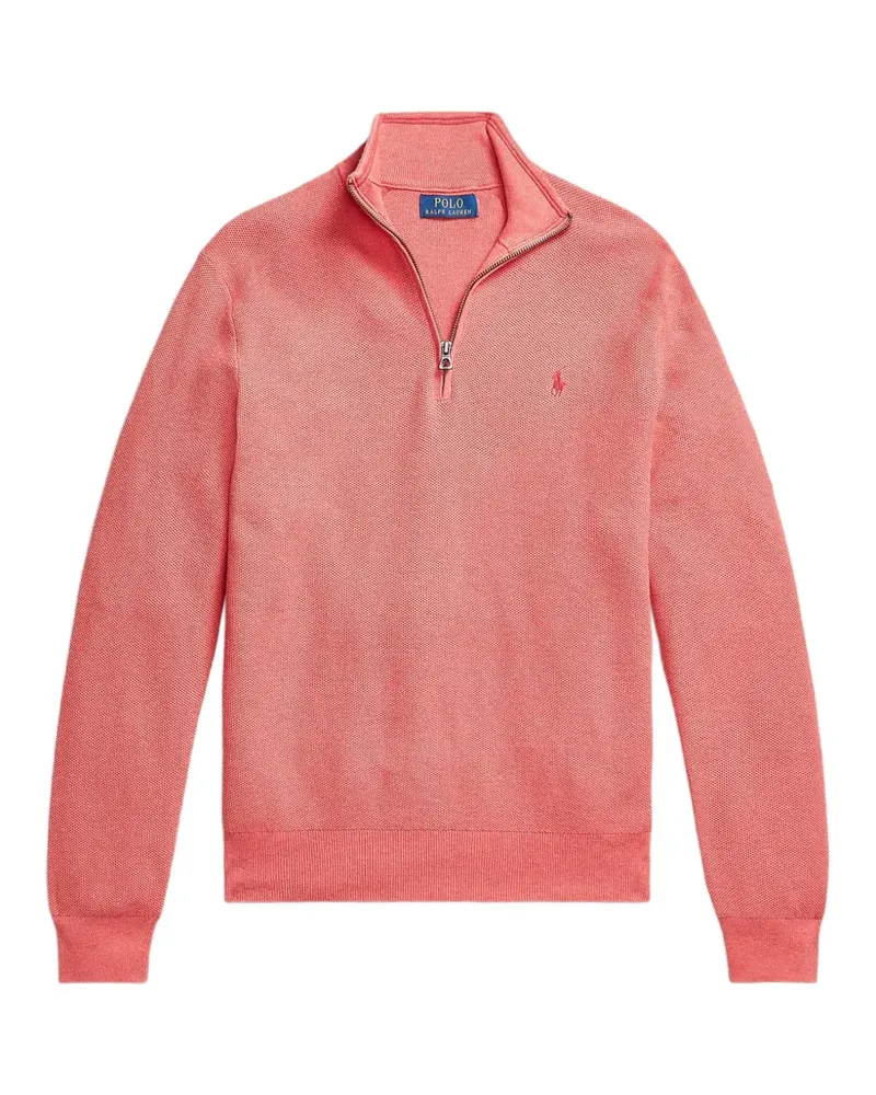Ralph Lauren Pullover mit kurzem Reißverschluss - Rosa Rosa