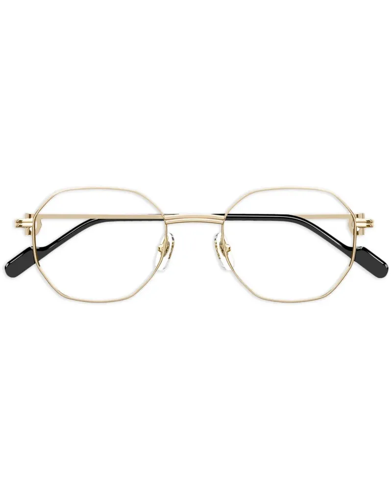 Cartier Brille mit geometrischem Gestell - Gold Gold