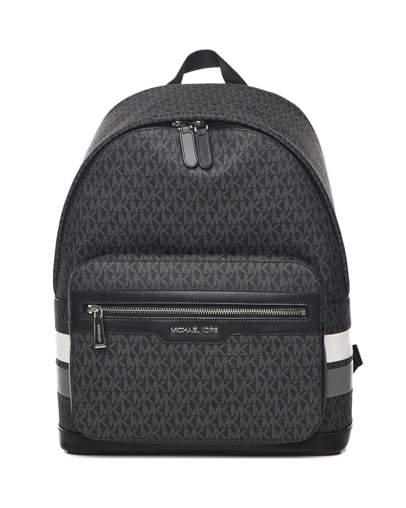 Michael Kors Rucksack mit Monogrammmuster - Schwarz Schwarz