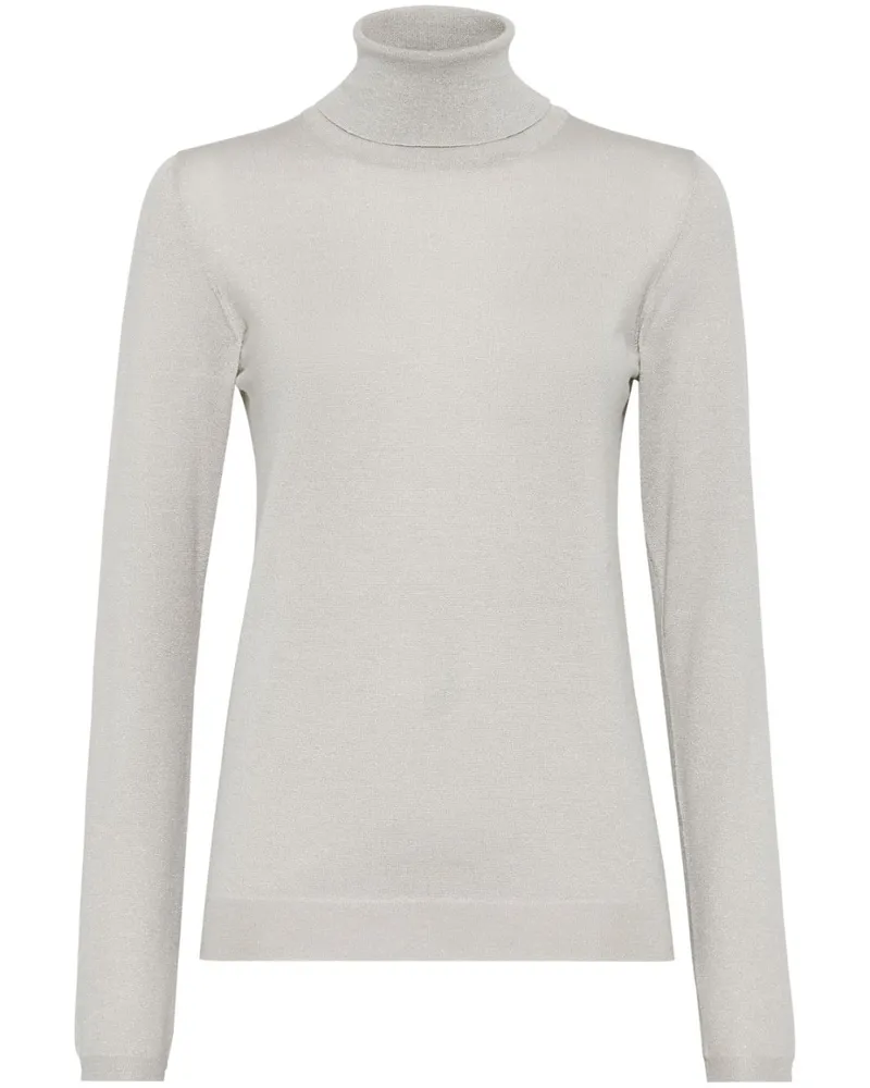 Brunello Cucinelli Pullover mit Rollkragen - Weiß Weiß
