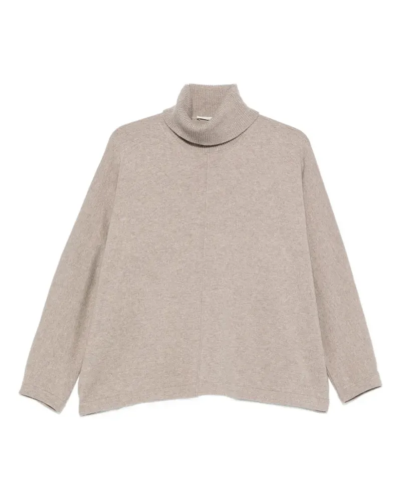 PANICALE Cashmere Gestrickter Rollkragenpullover - Nude Nude
