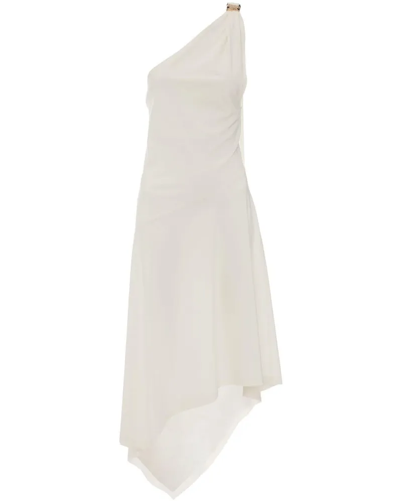 J.W.Anderson Asymmetrisches Midikleid Weiß