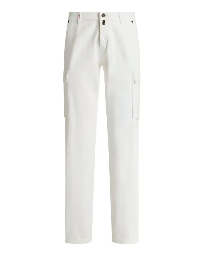Kiton Cargohose mit geradem Bein - Weiß Weiß
