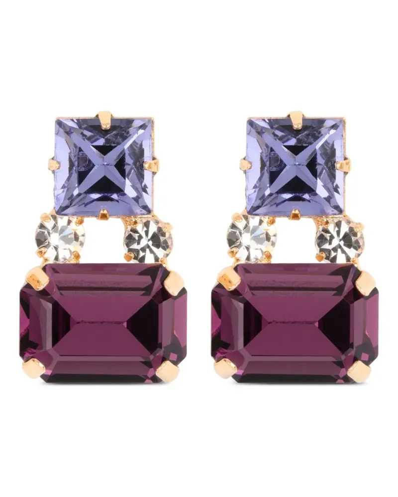 Jennifer Behr Nanette crystal-embellished earrings - Gold Gold