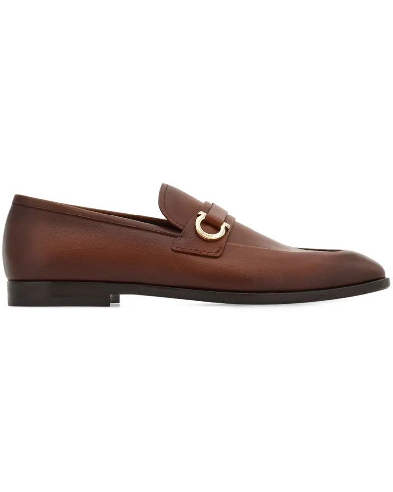 Ferragamo Loafer mit Gancini-Schild - Braun Braun