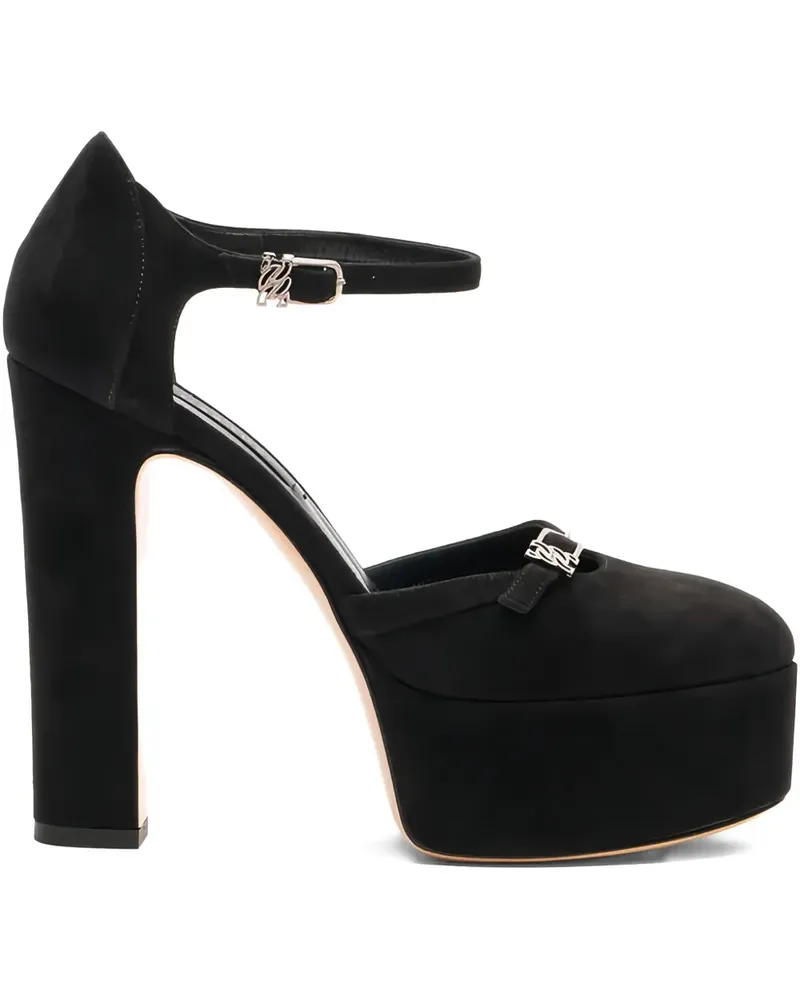 Casadei Patty Pumps mit Plateau 130mm - Schwarz Schwarz