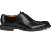 Schnürschuhe aus Leder - Schwarz
