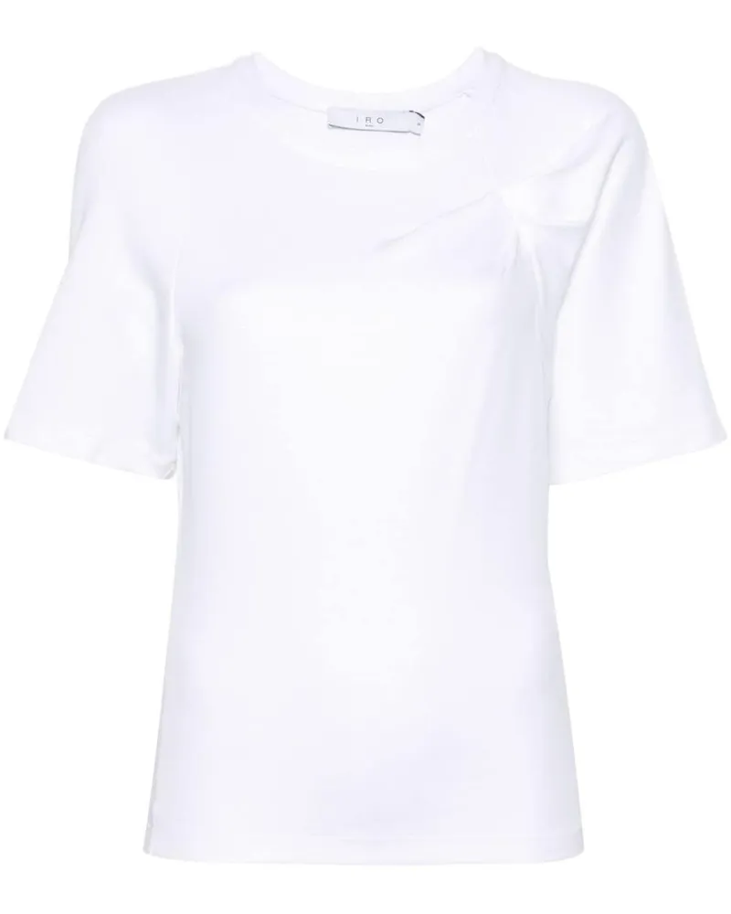 IRO Umae T-Shirt mit Faltendetail - Weiß Weiß