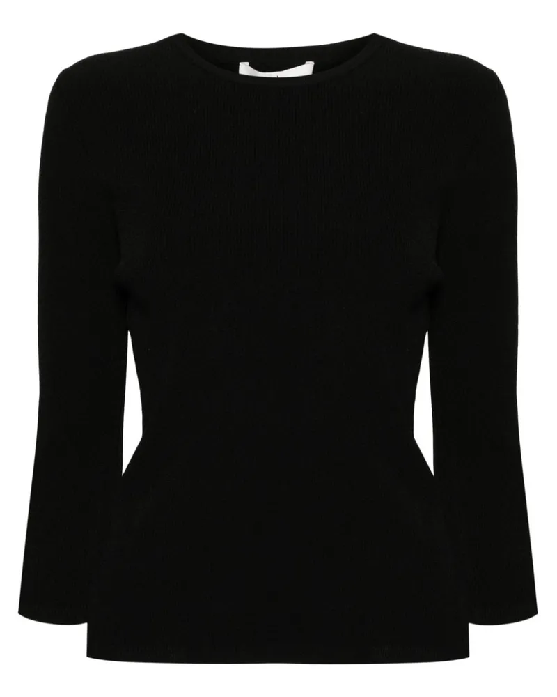 tibi Giselle Pullover mit Cut-Out Schwarz