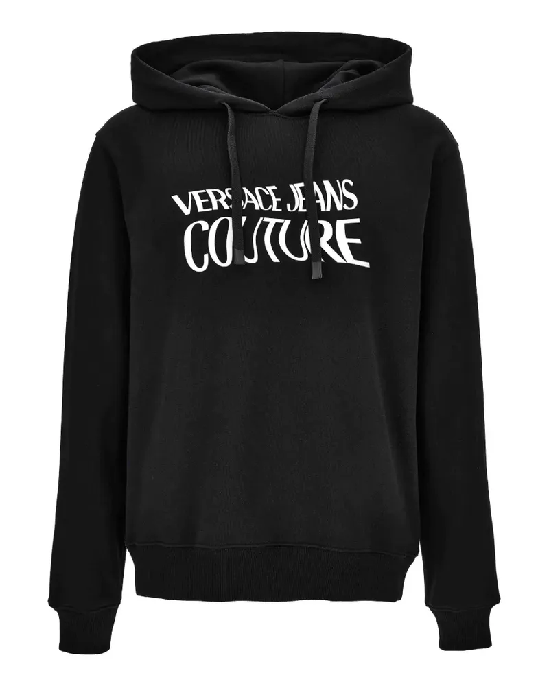 Versace Jeans Hoodie mit Logo-Print - Schwarz Schwarz