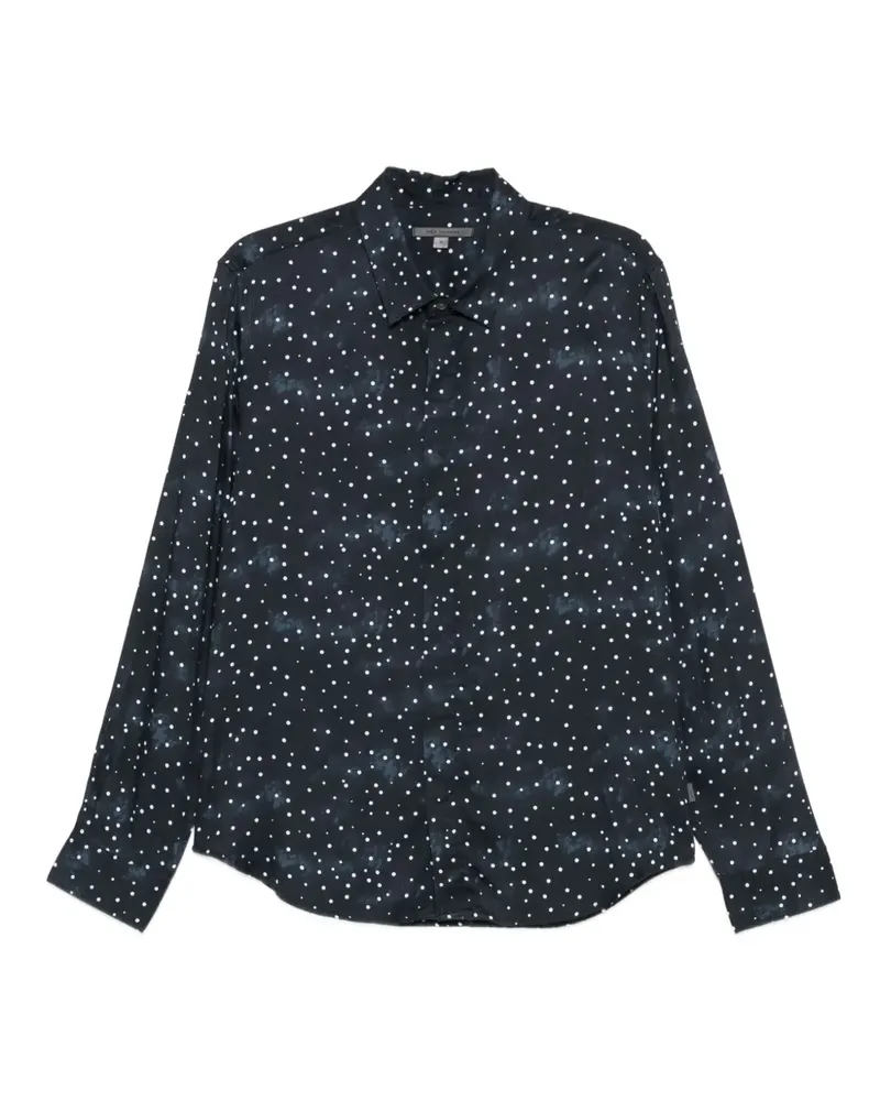 John Varvatos polka-dot shirt - Schwarz Schwarz