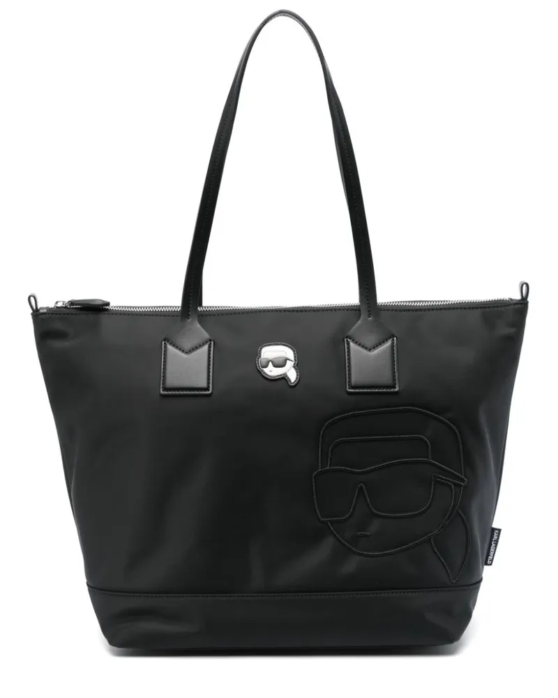 Karl Lagerfeld Große Ikon Tote Bag - Schwarz Schwarz