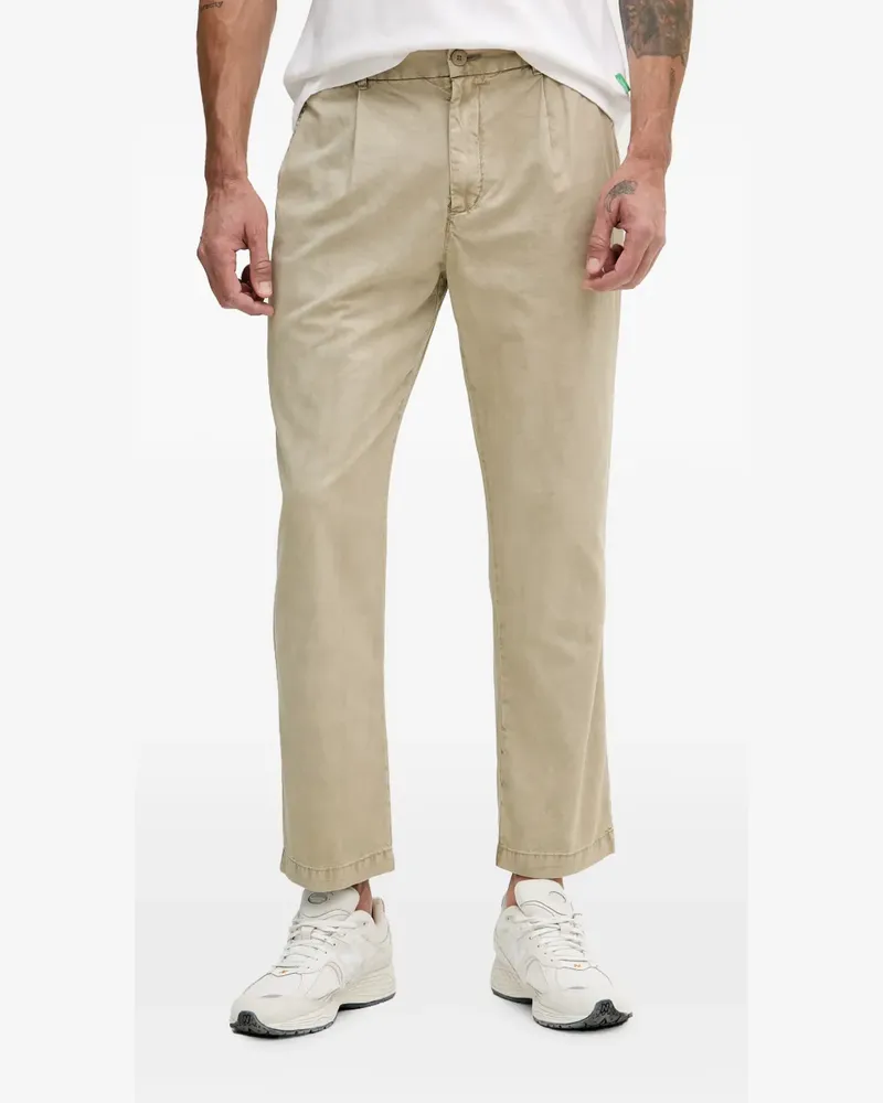 Benetton Plissierte Hose mit Stretchbund - Nude Nude