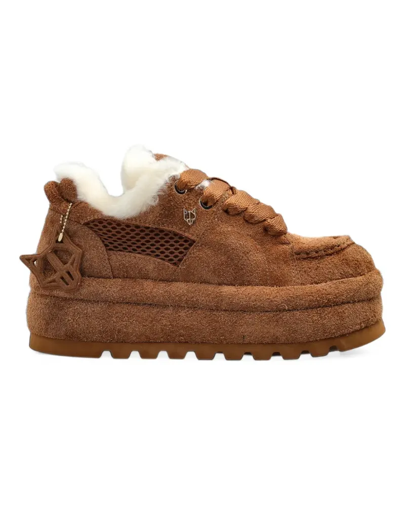 Naked Wolfe Beau platform sneakers - Braun Braun