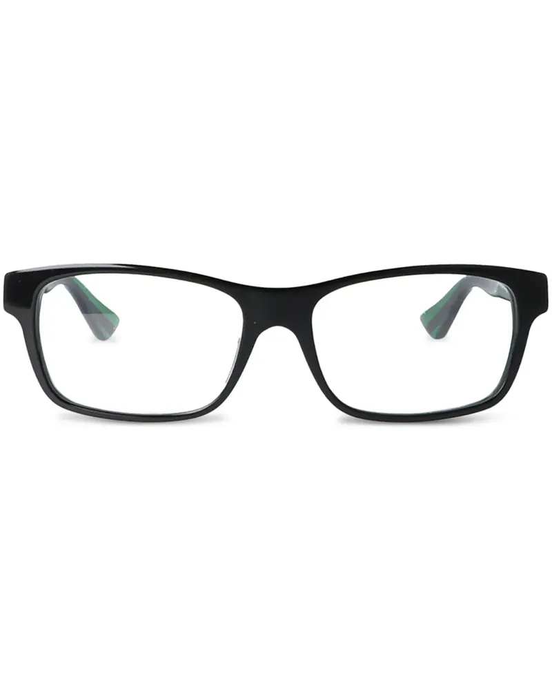 Gucci Brille mit Logo-Print - Schwarz Schwarz
