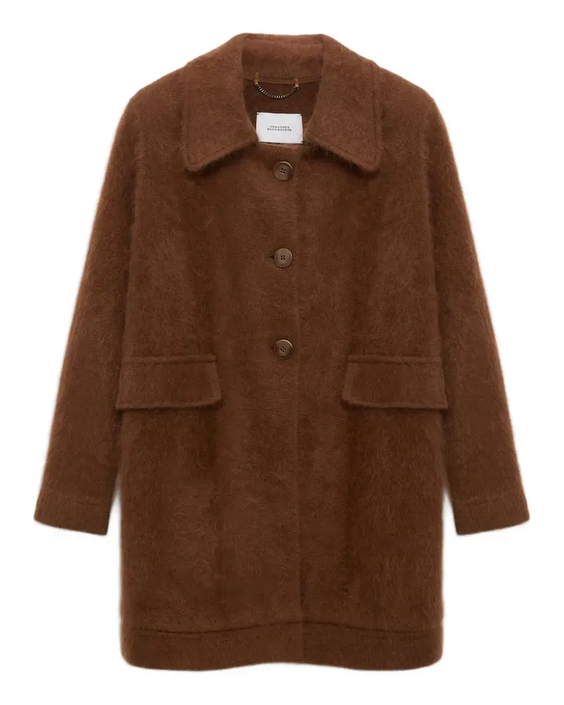 Dorothee Schumacher Fluffy Statements Jacke mit aufgesetzter Tasche - Braun Braun