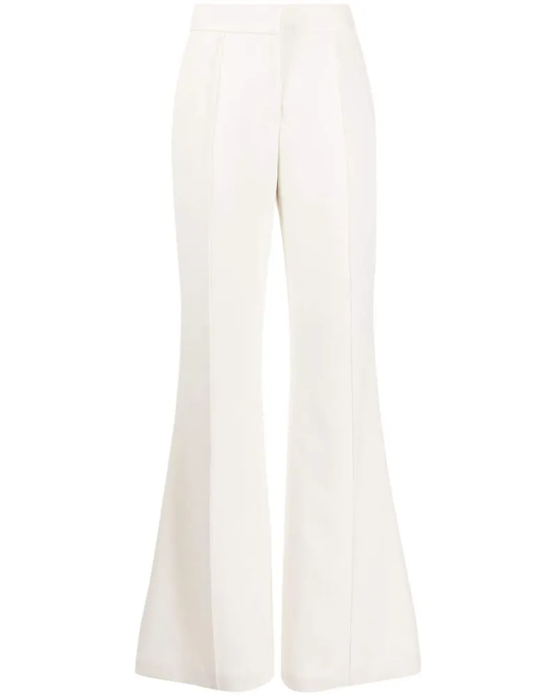 Elie Saab Schlaghose mit Bügelfalten - Weiß Weiß